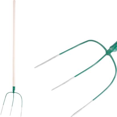 Furcă pentru fân cu 3 dinți Strend Pro Garden, cu coadă 183 cm