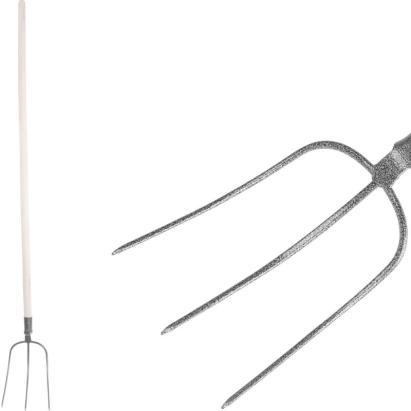 Furcă de grădină cu 3 dinți F103KX.WH, Strend Pro Garden, coadă 168 cm