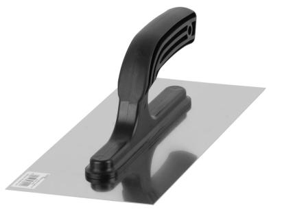 Gletieră inox MA3010 Classic Black 280x130 mm, dreaptă, cu mâner plastic