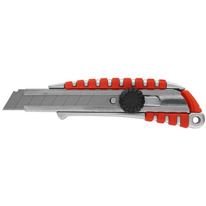 Cutter Strend Pro 18 mm cu rotiță și blocare, aluminiu/plastic