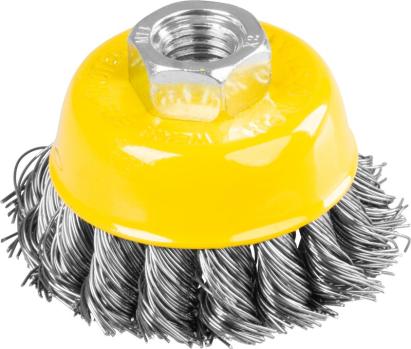 Perie cupă din sârmă torsionată Strend Pro TCB-500, 65 mm, M14