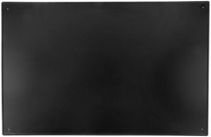 Placă metalică de protecție pentru podea sub sobă/șemineu 1000x650 mm, neagră