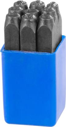 Set poansoane cifre 6 mm (1–9), 9 buc, Strend Pro HR59206