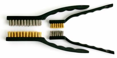 Set 4 perii de sârmă pentru șlefuire Strend Pro BWS 378, inox și alamă (175/225 mm)