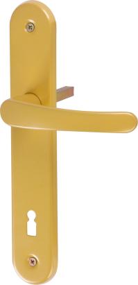 Clanță ușă interior MagicHome Manuela K72, auriu, cu scut oval