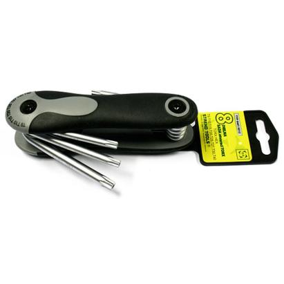 Set chei Torx pliabile Strend Pro HK0208, 8 piese, tip briceag