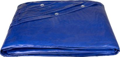 Prelată rotundă de acoperire Tarpaulin Poolco 5,5 m, 120 g/m², albastră