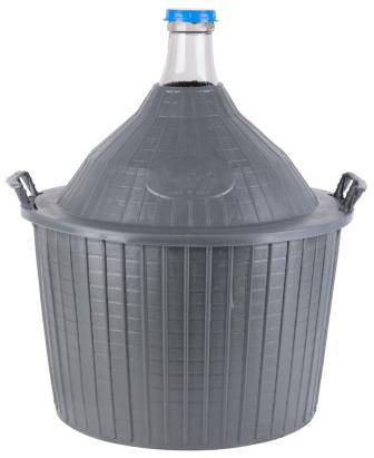 Demižon din sticlă 54L Strend Pro cu protecție din plastic, pentru vin