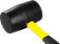Ciocan de cauciuc Strend Pro 900 g, BlackHead, mâner PVC/TPR 350 mm