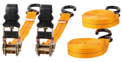 Set 2 chingi de ancorare cu clichet Strend Pro, 25 mm, 4,5 m, 500 kg