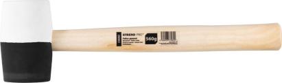 Ciocan din cauciuc Strend Pro 560 g cu coadă din lemn, 300 mm