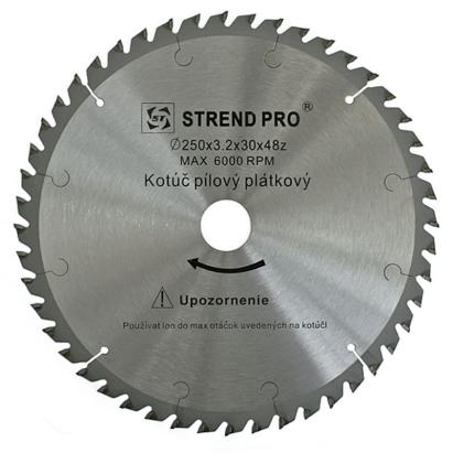 Disc circular Strend Pro SuperSaw 250 mm, 40T, pentru lemn, alezaj 30 mm