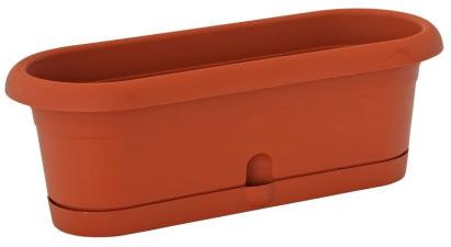 Jardinieră ICS Minimelissa 30x12x11 cm cu farfurie, tip trug