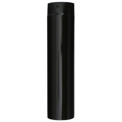 Tub emailat maro 120 mm x 500 mm pentru evacuare fum și ventilație