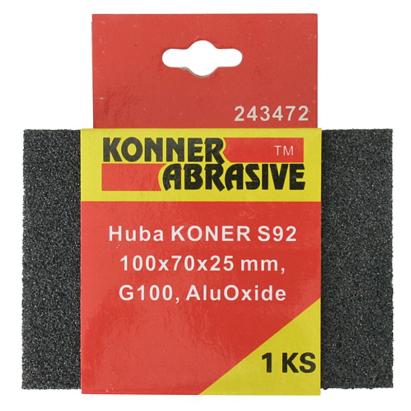 Burete abraziv Konner P60, AluOxide, 100x70x25 mm pentru șlefuire