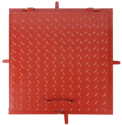 Capac canal MC60 600x600 mm, rosu bordo, incuiabil, sarcina max. 150 kg