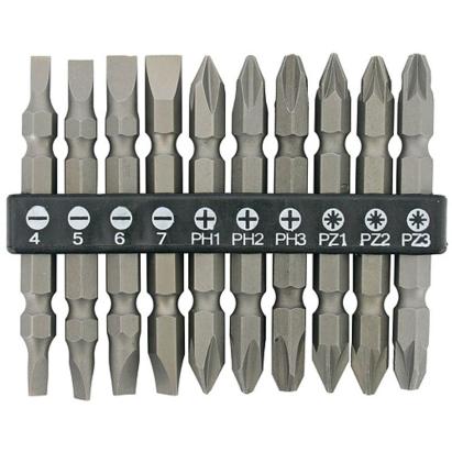 Set biți Strend Pro YF40020, 10 piese, Cr-V, 65 mm pentru șurubelniță