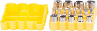 Set biți și capete tubulare Strend Pro YF40024, 27 piese, Cr-V