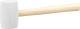 Ciocan din cauciuc Strend Pro HM221 450 g, cap alb, coadă din lemn 310 mm