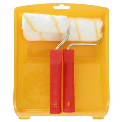 Set vopsit PRAMOS cu 2 role acril și tăviță pentru vopsea