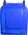 Pubelă Europlast 240L din plastic HDPE, albastră, cu roți și capac