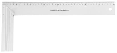 Echer din aluminiu Strend Pro WPS-502, 400 mm, pentru marcaje precise