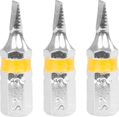 Set biți Strend Pro plați 0,5 x 3 mm, 3 bucăți pentru șurubelniță