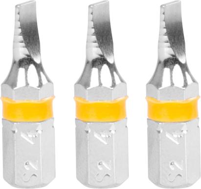 Set 3 biți Strend Pro plați 0,6x4 mm pentru înșurubelniță/mașină de înșurubat