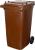 Nádoba ICS GB4, 240 lit., hnedá, popolnica na odpad