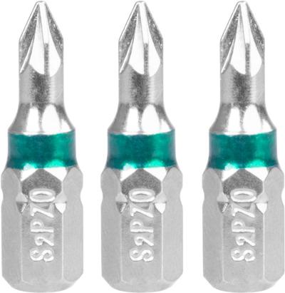 Set biți Strend Pro Pozidriv PZ0, 1/4", 30 mm, 3 bucăți