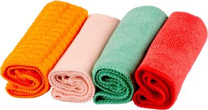 Set 4 lavete MagicHome 4-în-1 pentru sticlă, ceramică și universal