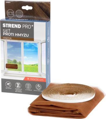 Plasă anti-insecte pentru fereastră 150x130 cm, maro, UV stabilă, PE