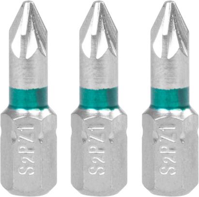 Set biți Strend Pro Pozidriv PZ1, 3 bucăți pentru șurubelniță