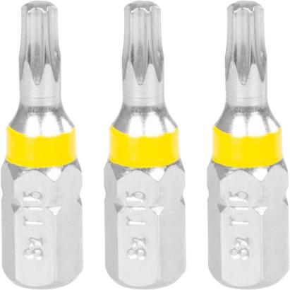 Set biți Torx TX15 Strend Pro, 3 bucăți pentru înșurubare precisă