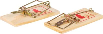 Capcană mecanică pentru șoareci din lemn Strend Pro, set 2 bucăți P04331