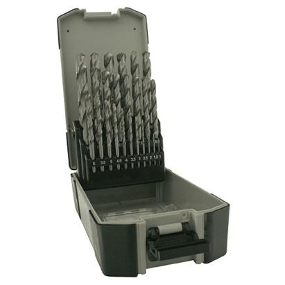 Set burghie pentru metal Strend Pro 25 piese, HSS DIN 338, 1–13 mm, în cutie