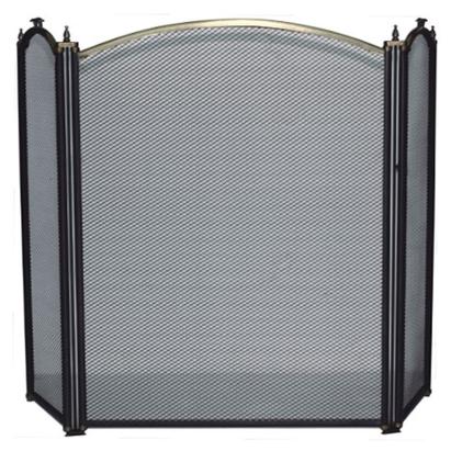 Paravan de protecție pentru șemineu, 3 panouri, 60x95 cm, Antique