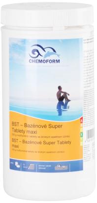 Tablete multifuncționale Chemoform pentru piscină, 200 g, dizolvare lentă, 1 kg
