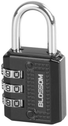 Lacat cu cod Blossom NL23A, 30 mm, din zinc, pentru porti si dulapuri