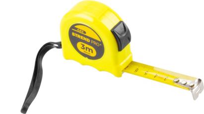 Ruletă de măsurat Strend Pro WorkTiger 3 m, bandă 16 mm, carcasă ABS