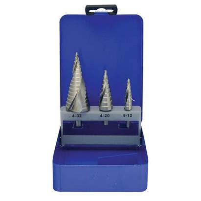 Set burghie conice treptate Strend Pro HSS 4241, 3 piese 4–12/20/32 mm