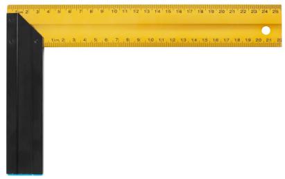 Echer din aluminiu Strend Pro YPS-529, 250 mm, pentru unghiuri precise