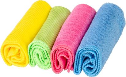 Set 4 lavete din microfibră MagicHome pentru curățare eficientă, fără urme