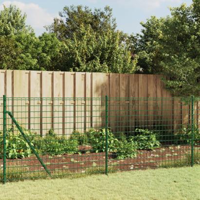 Gard plasă de sârmă cu bordură, verde, 0,8x25 m GartenMobel Dekor