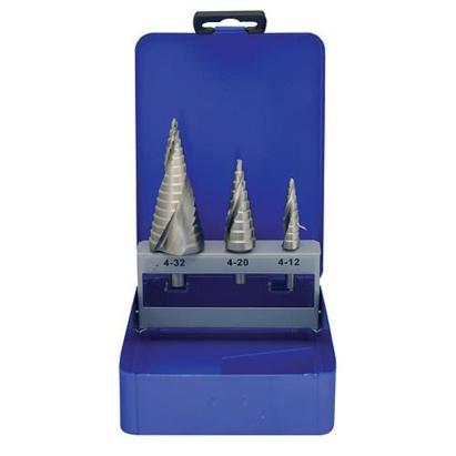 Set burghie în trepte Strend Pro SS652, HSS 6542 (M2), 4–12/20/32 mm, 3 buc.