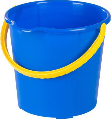 Găleată Neco Secchio 10 L, albastră, cu cioc de scurgere și mâner
