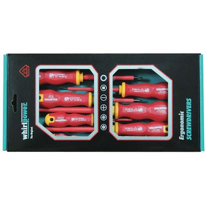 Set șurubelnițe pentru electrician Whirlpower VDE 1000V, 6 piese, ergonomic