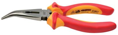 Clește electrician Whirlpower 200 mm, vârf curbat, VDE 1000V, DIN 5745