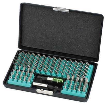 Set biți Whirlpower 102 piese, Hex, în cutie compactă cu organizare