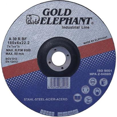 Disc de șlefuit pentru metal Gold Elephant 27A T27 115x6,0x22,2 mm
